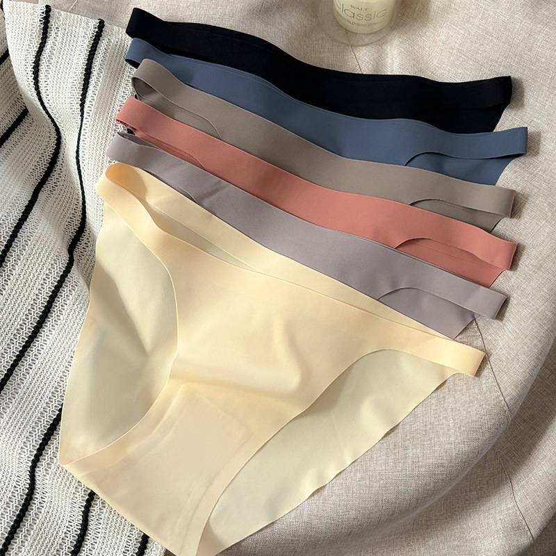Cross-border Hot Sale Traceless Ice Silk Underwear Women's Foreign Trade Yoga Fitness Simple Pure Summer Breathable Long Legs Wear Cross-border Hot Sale Traceless Ice Silk Underwear Women's Foreign Trade Yoga Fitness Simple Pure Summer Breathable Long Legs Wear
