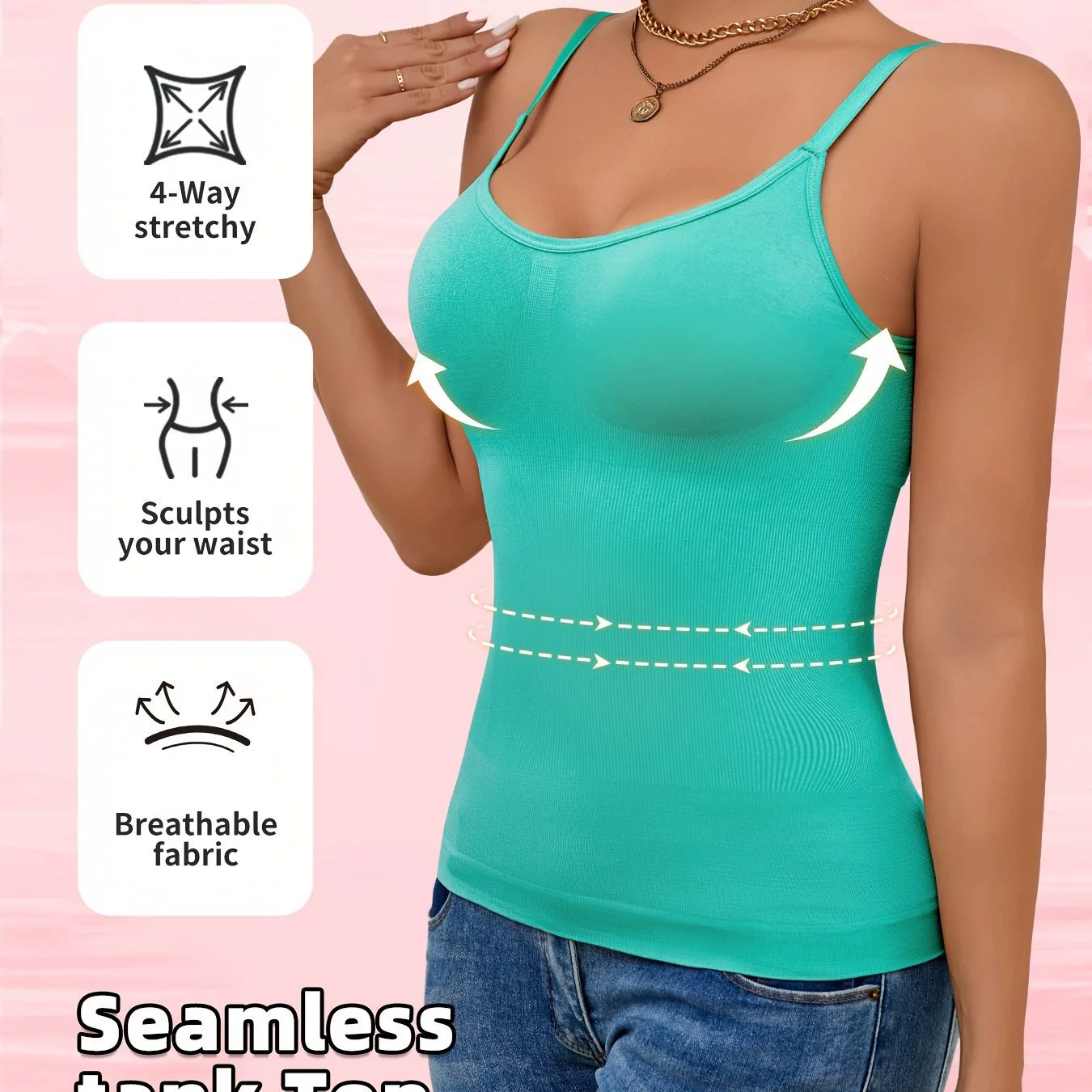 Women'S Comfortable Tank Top with a Slimming Design Tank Top