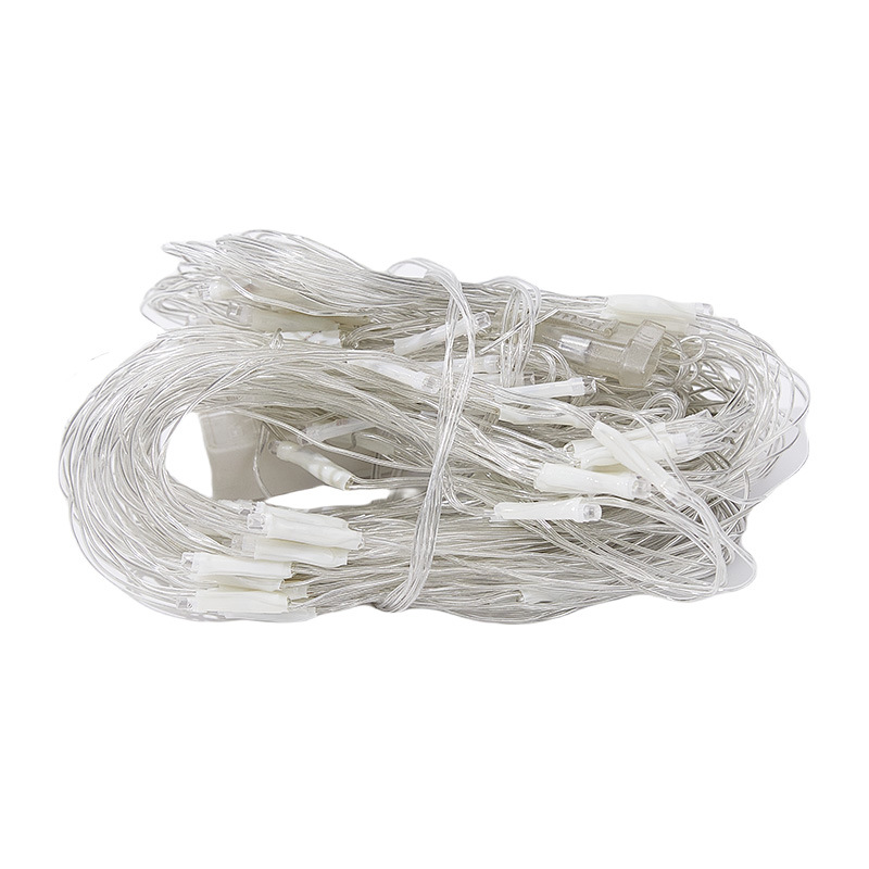 Lámpara de red de pesca enchufable Lámpara de color decoración de Año Nuevo Lámpara de red LED decoración de patio al aire libre Villa lámpara de cadena impermeable Lámpara de paisaje