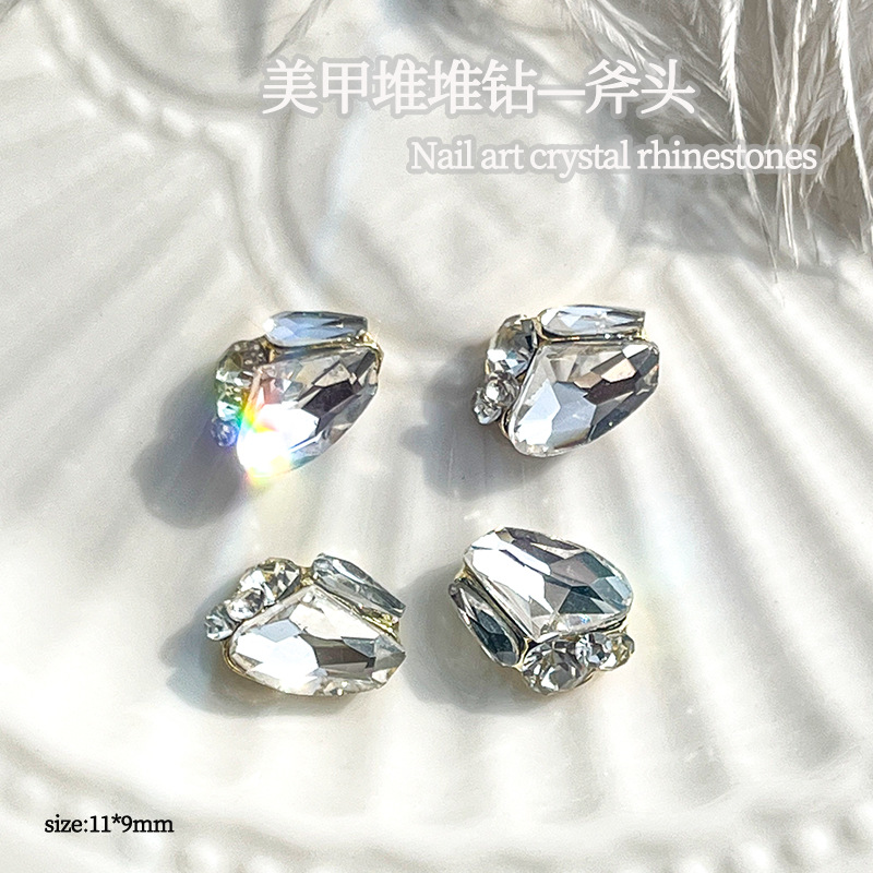 Manicura pila diamante Maillard rhinestone aleación tridimensional perla diamante hecho a mano cristal diamante pila diamante manicura accesorios de la joyería