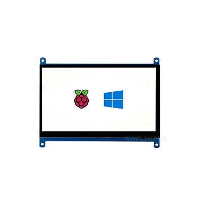 微雪 дисплей для Raspberry Pi 5/4 поколения B/3B+ 7-дюймовый C-type сенсорный IPS экран HDMI ультрачеткий ЖК
