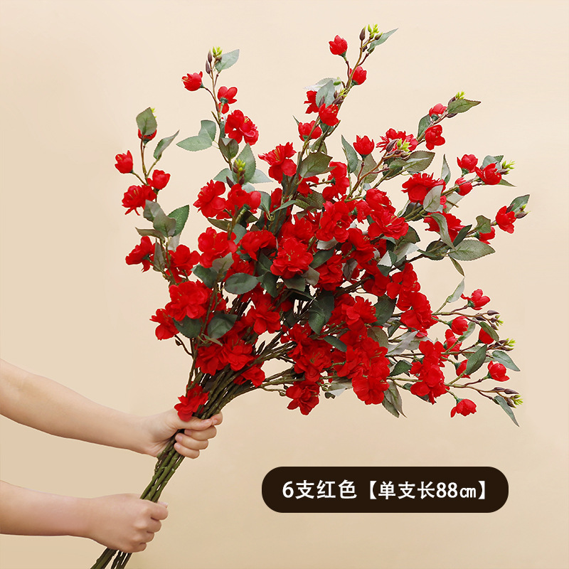 Flores de camellia silvestre simuladas flores falsas decoraciones decorativas para el hogar sala de estar mesa de comedor ramo de flores secas sensación de alto nivel decoración de disparo