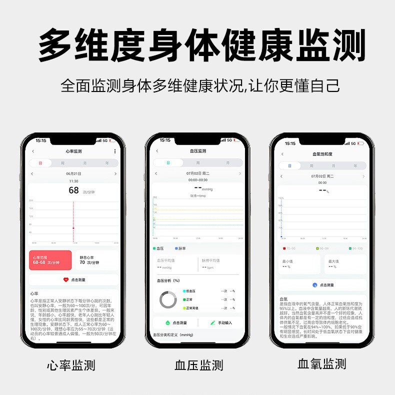 跨境热销智能戒指血糖血压睡眠24小时心率血氧饱和度电商一件代发|undefined