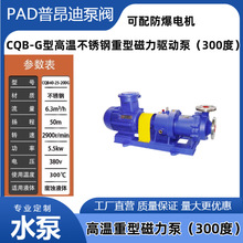 CQBG不锈钢304磁力泵高温重型化工泵无泄露耐腐蚀酸碱性 普通电机
