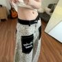 口袋美式男女宽松牛仔裤