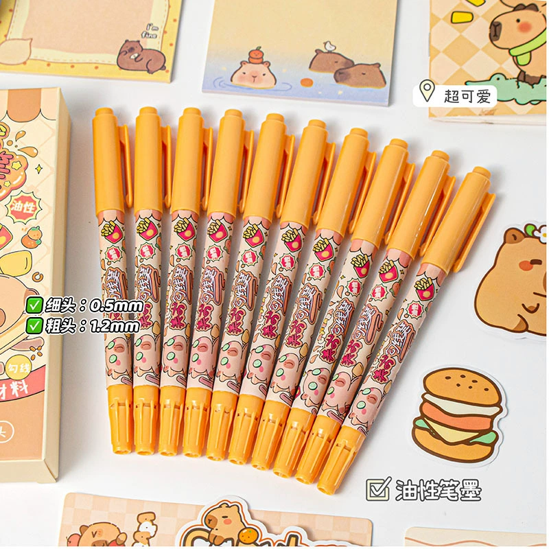Cartoon high quality art liner, stationery, box, oil paint, marker