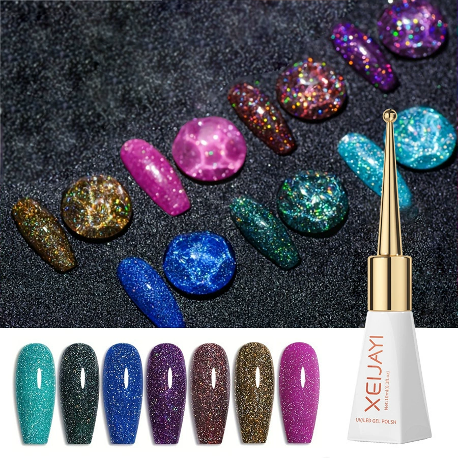 Трансграничный новый сетевой красный ультра-мигающий лазер дрель для ногтей клей красочный блеск сверл клей маникюрный магазин специальный завод оптом