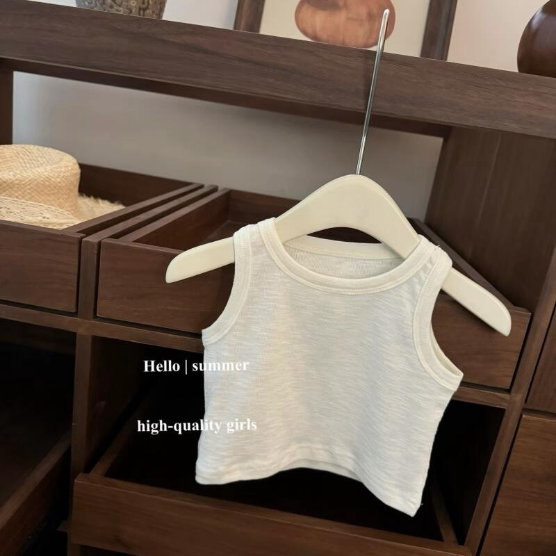 Qianqi niñas ropa infantil de mujeres Baoshan encaje suelto estilo extranjero pantalones de alta gama chaleco a cuadros