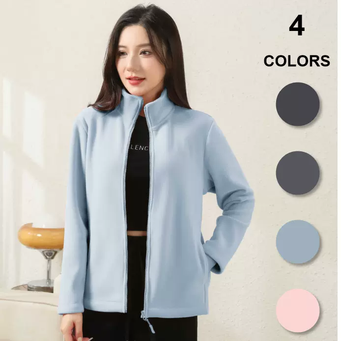 外套加绒加厚抓绒衣2025年新款休闲卫衣女士摇粒绒内胆上衣