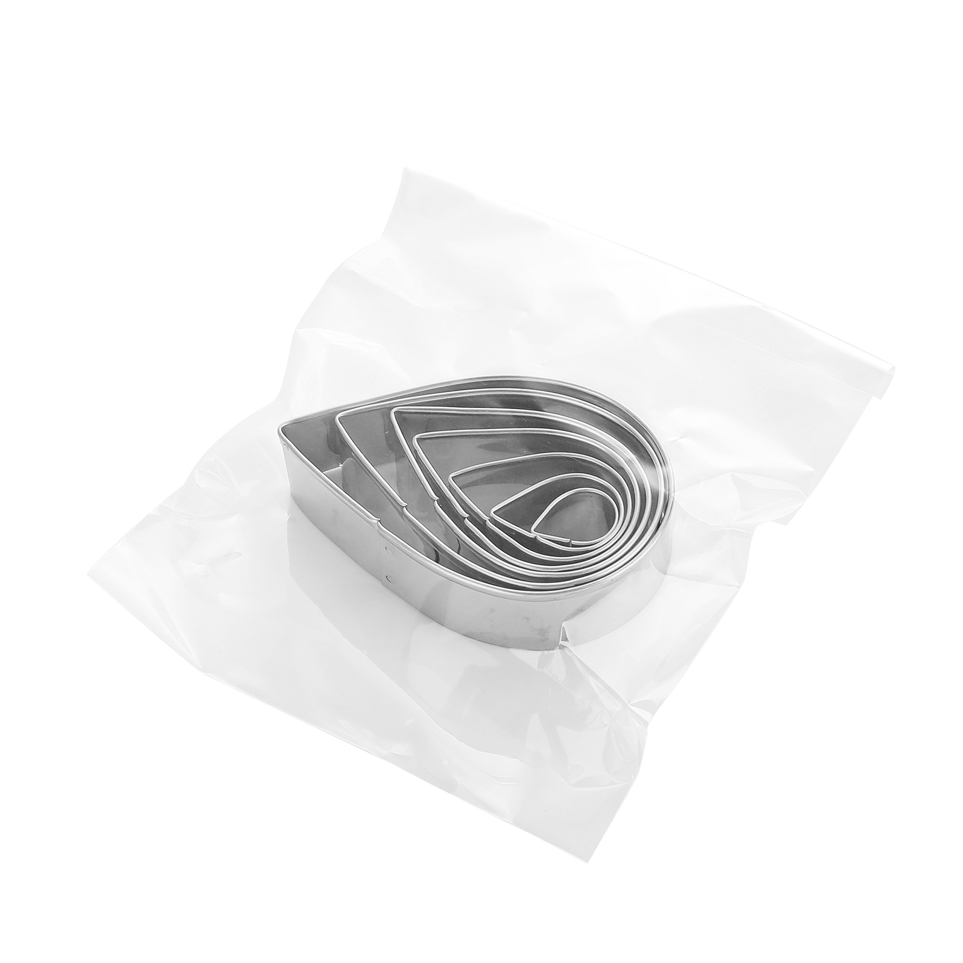 Gotas de agua de acero inoxidable de grado alimenticio Austin forma de pétalo de rosa molde de fondant Amazon gadgets explosivos