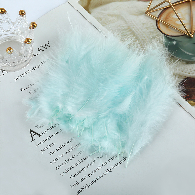 Pelotas de pavo, plumas de terciopelo de cola afilada, plumas de colores, Dreamnet, plumas, plumas, luces de plumas, bolas de olas, plumas, venta al por mayor transfronteriza