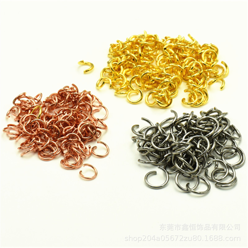 Collar de acero inoxidable pulsera anillo de conexión anillo abierto galvanoplastia oro real DIY accesorios de joyería precio bajo al por mayor