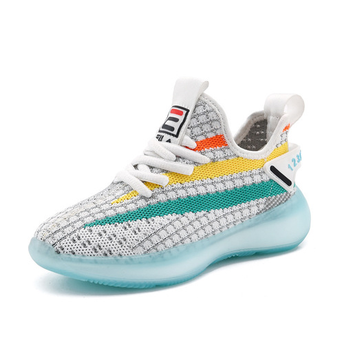Children's Coconut Shoes Dropshipping Wholesale Wenzhou Children's Shoes Boys Breathable Children's Sports Shoes 2024 Spring New Style