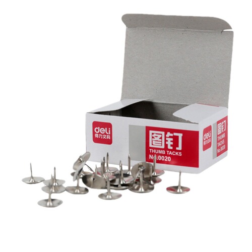 Geti0020 Round Head Staple Flat Head White L-Shaped Round Head Mini Large Staple Wholesale Office Supplies