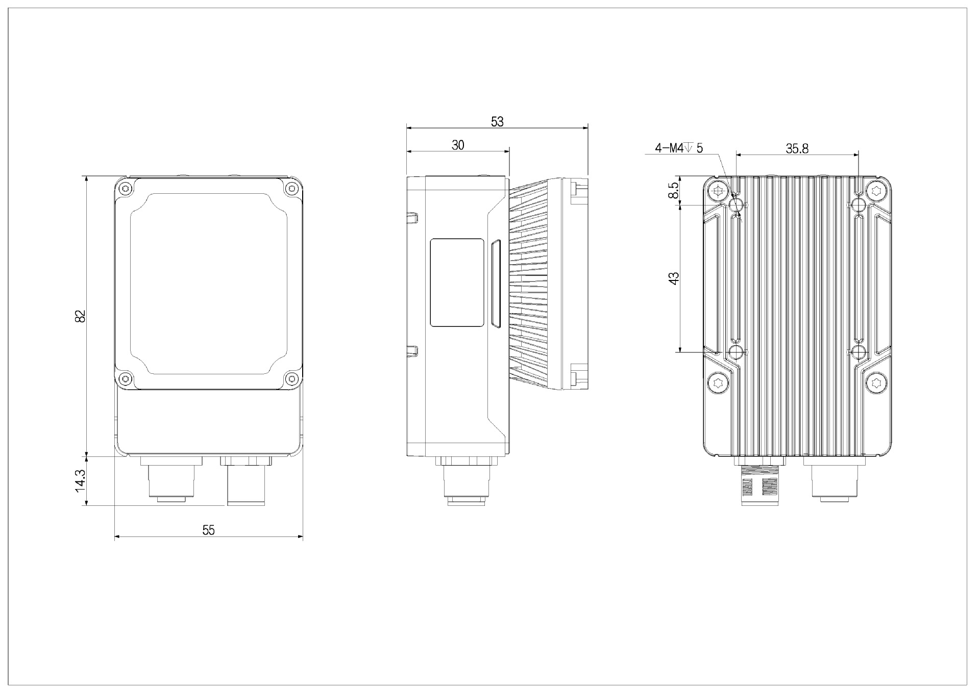 大华华睿IRAYPLE R5016MG-16M-RGG01 智能读码器