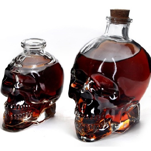 创意骷髅头酒樽醒酒器伏特加酒瓶洋酒瓶自酿泡酒瓶酒樽威士忌