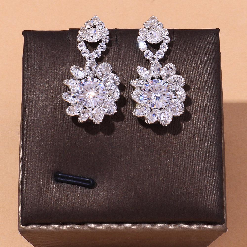 Comercio exterior exquisita joyería nupcial de dos piezas vestido accesorios de las mujeres del todo-fósforo collar de flores traje conjunto de joyas