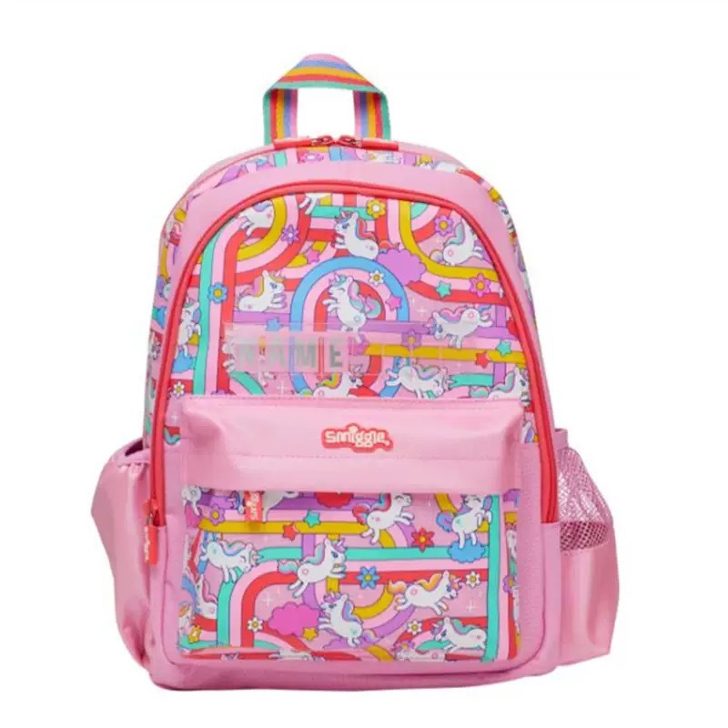 Australia Smiggle caricatura mochila de tamaño medio jardín de infantes mochila de hombro 3D con sombrero de caricatura