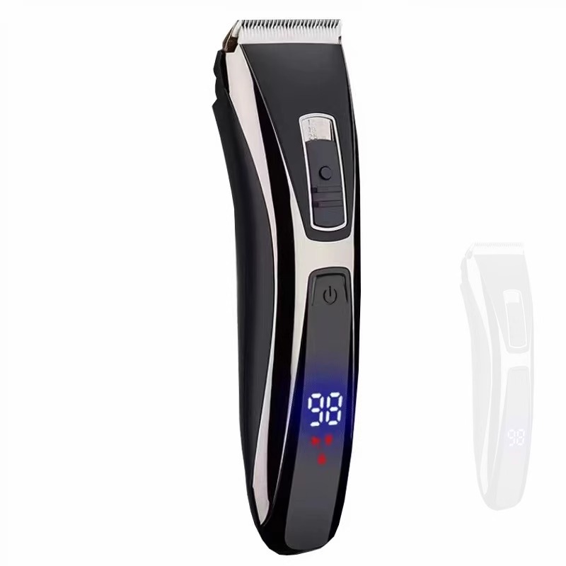 Corte de pelo de alta potencia recargable empuje eléctrico tijeras de afeitar domésticas pantalla digital inteligente corte de pelo eléctrico empujador general para bebés