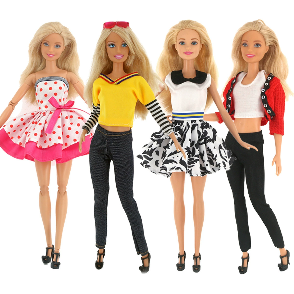 Doll clothing set, 30 cm, 3-piece mini-skirt dress outfits for children
