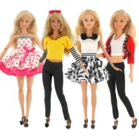 Doll clothing set, 30 cm, 3-piece mini-skirt dress outfits for children