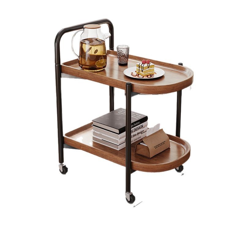 Mesas de té móviles de madera maciza, mesas de té pequeñas para el hogar, salones de té, armarios de té, ruedas universales, estantes para carros nuevos, balcones
