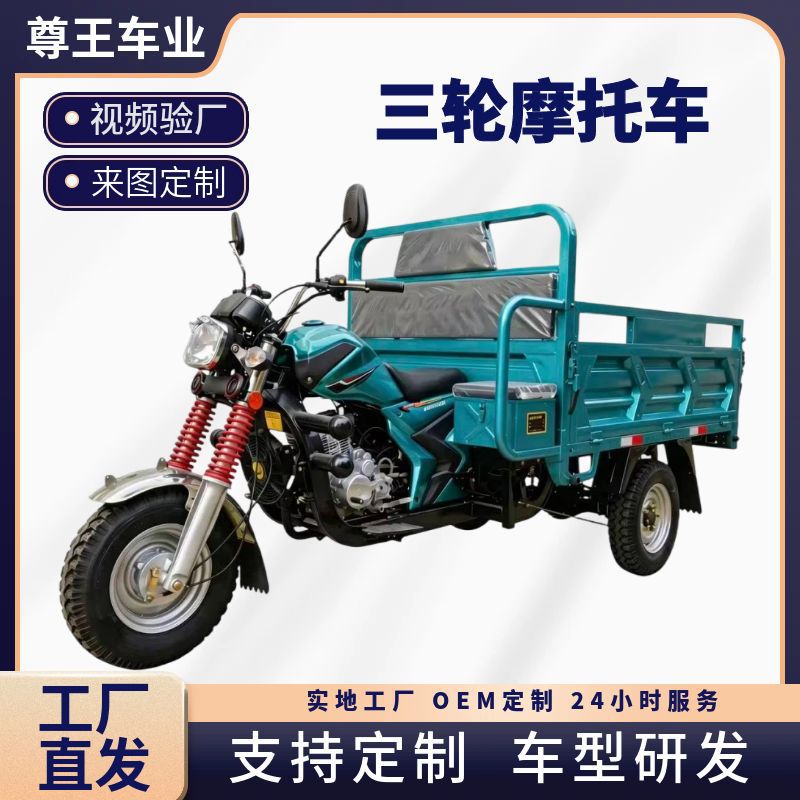 Exportación transfronteriza de motocicletas de combustible de tres ruedas de alta calidad de ahorro de combustible de carga de desgaste de tres ruedas de alta potencia