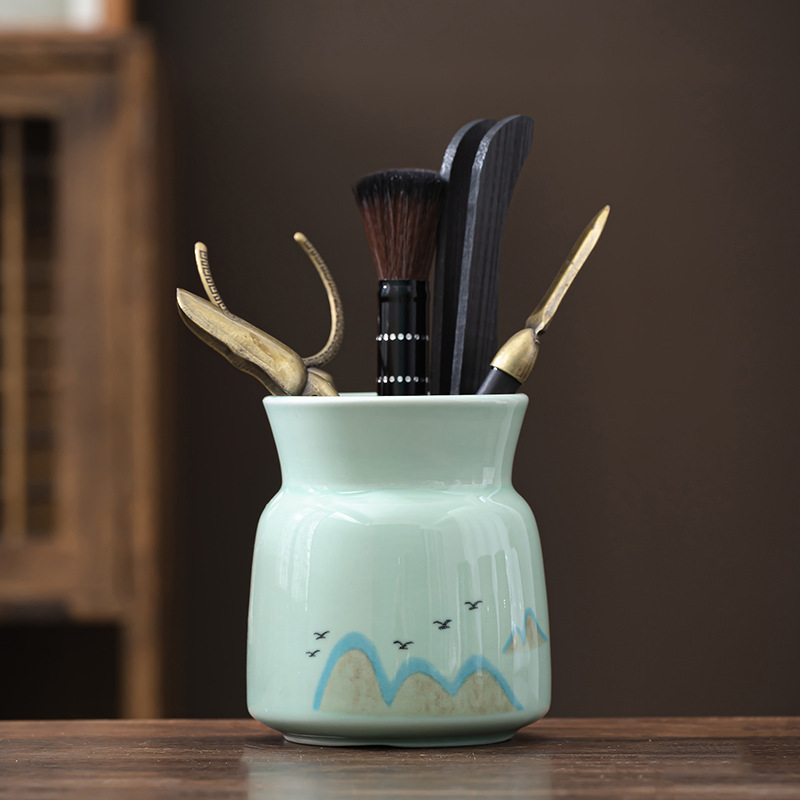 黒檀茶道六君子セット、君子茶道具、茶針、茶包丁、カンフー茶器アクセサリー、ロゴ|undefined