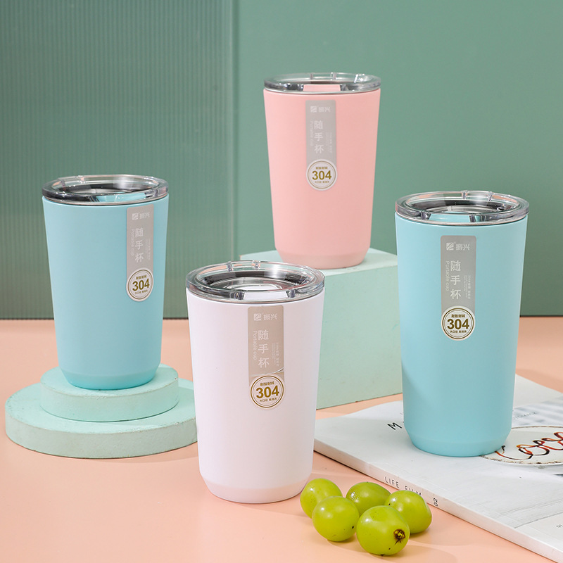 振兴SB2258 2257保温水杯双层真空不锈钢随手杯便携咖啡杯
