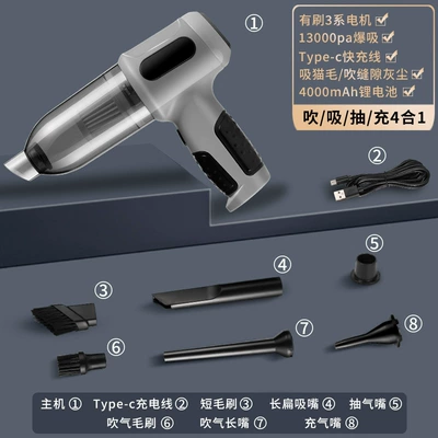 High-Power Car Supplies, Tozsoranlar - standard-edition-grey-4-in-1-blow-suction-filling-type-c-quick-filling-mouth