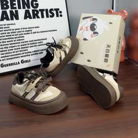 天谷品牌童鞋2024新款二棉男童运动鞋女童板鞋防滑底片运动鞋批发