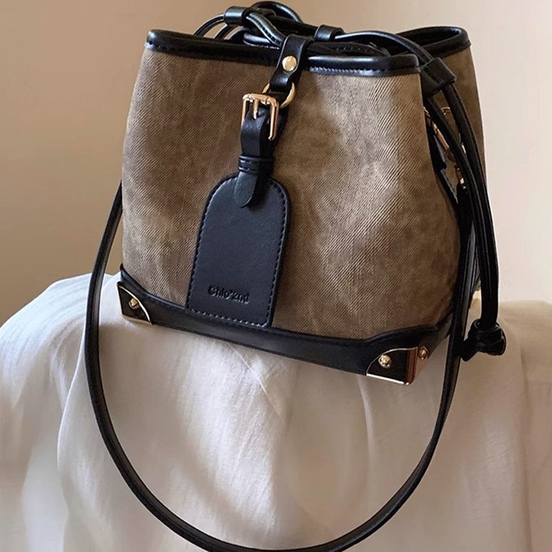 Nanfeng Chio2nd Ölgemälde Pavilion Bucket Bag Damen 2024 Neuer Stil High-End Western Style Single Shoulder Crossbody Bag_voghion.com