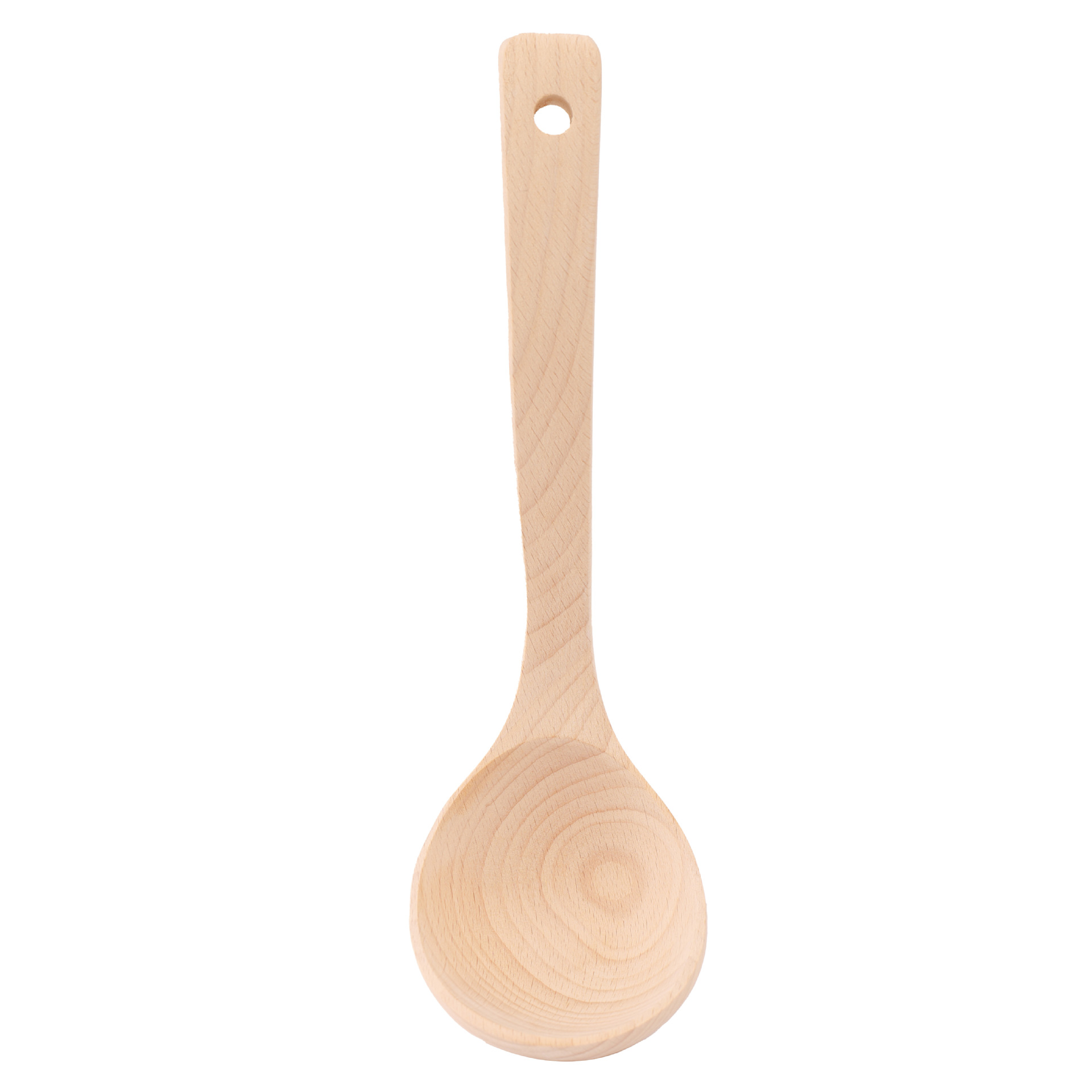 너도밤나무 무도장 곡선 손잡이 국자 24.5*7.5cm, 약 65g