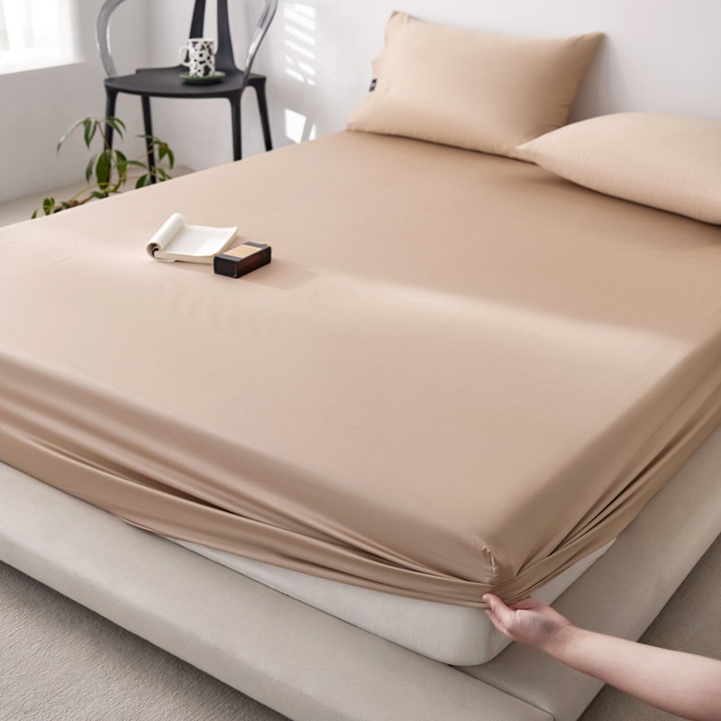 Type A Maternal and Infant Long-staple Cotton 100 All-cotton Bed Cover Pure Cotton Single Bed Cover Solid Color Simple All-inclusive Mattress Protective Cover Single Product