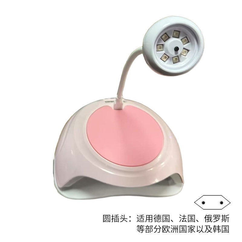 Lámpara de manicura de almacenamiento 268W de alta potencia UV + LED doble fuente de luz pegamento de manicura luz fototerapia inteligente transfronteriza