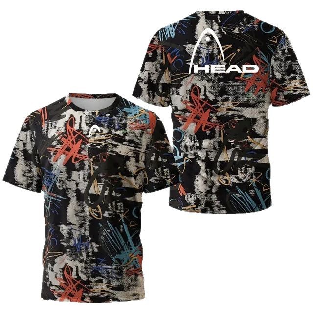 Deportes para hombres malla suelta transpirable manga corta cuello redondo camiseta venta directa de fábrica impresión digital 3D