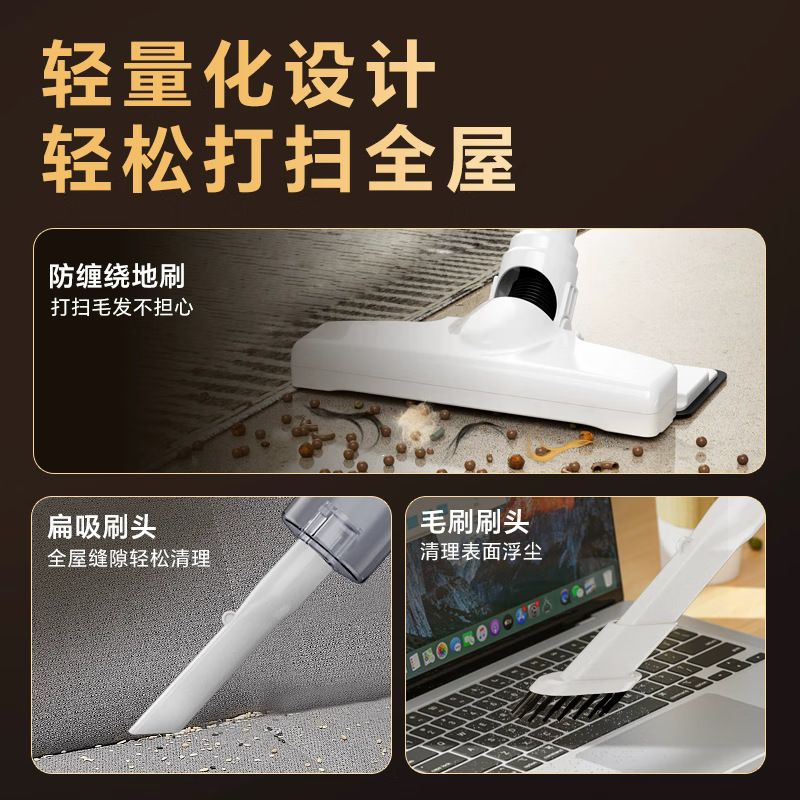 Chigo ワイヤレス家庭用大吸引超耐久性小型ハンドヘルド軽量吸引、モップ、掃除、洗浄、ブロー一体型ペット猫の毛|undefined