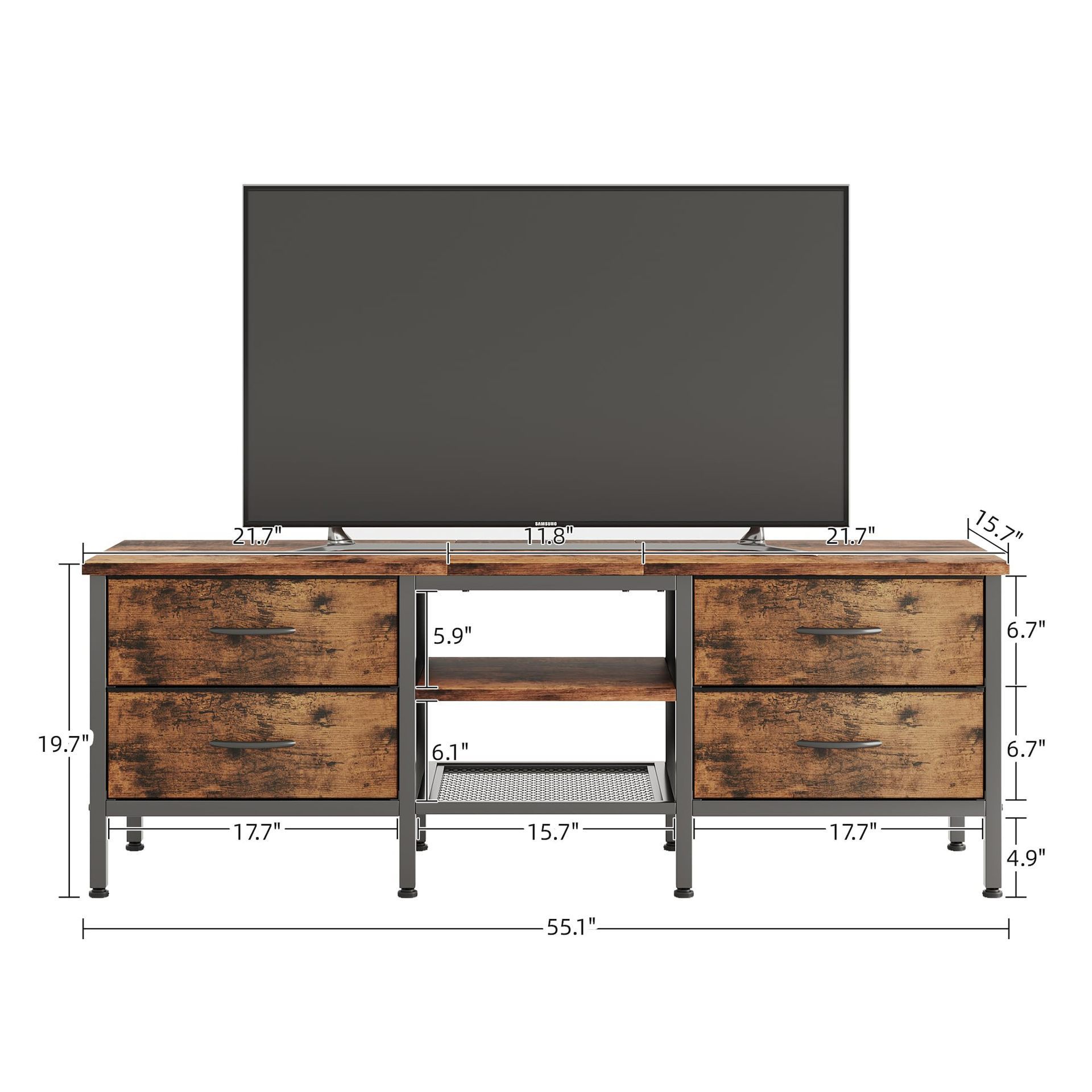 Gabinete de televisión de sala de estar moderno y simple con bomba doméstica de gran capacidad fábrica de almacenamiento a prueba de cenizas