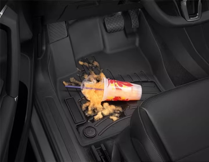 Suitable for 20-25 Models of Hyundai Palisade, 3D All-Weather Wear-Resistant Trunk Mat, Tpe Backrest Mat
