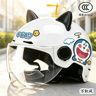 Helmet certified for motorcycles and electric scooters, suitable for all seasons, unisex, adjustable safety helmet (Car helmet)