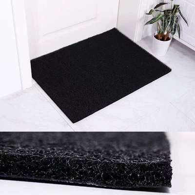 Silk loop floor mats, extra thick floor mats, car floor mats, door mats, carpets, entrance mats, elevator corridor mats, home door mats (Avtomobil döşəmə paspasları) - kangxu-high-elastic-waterproof-solid-black-limited-time-flash-sale-40-60cm