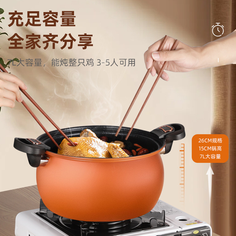 新商品の顔の価値のスープの鍋の麦飯の石は焦らないで煮込んで鍋の厚さの金を加えます。|undefined