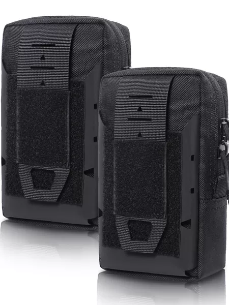 Laser-cut EDC outdoor tactical bag for military enthusiasts, MOLLE casual phone waist bag, cycling accessory, miscellaneous hanging bag