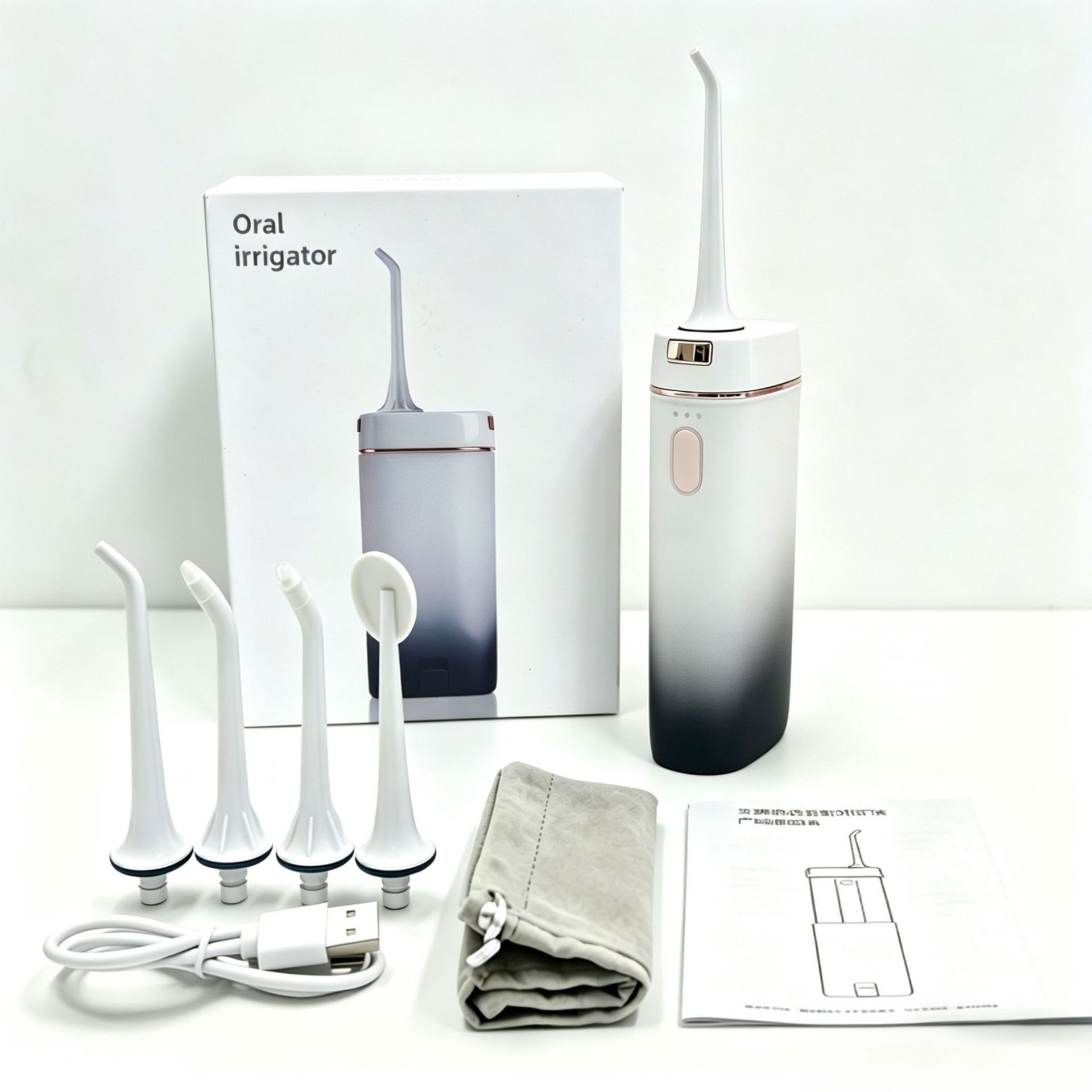 Hilo dental eléctrico, limpiador dental portátil, irrigador bucal doméstico, limpiador dental de alta potencia con flujo de agua pulsado, dispositivo de limpieza oral