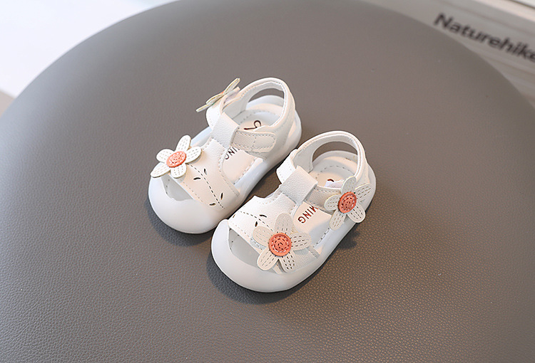 2022 Neue Sandalen Baotou 1-2 Jahre alt Weiche Sohle Anti Rutsch Walking Kleine Prinzessin Mädchen Babyschuhe_voghion.com