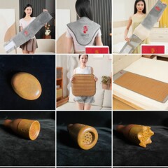 泗水砭石艾灸热敷电加热全身理疗热敷包护腰床垫艾灸工具厂家批发