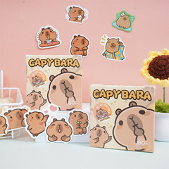 Capybaraカピバラの新しいシールのギフトバッグ63枚は、クリエイティブアニメのかわいい国境を越えた対外貿易を繰り返さない