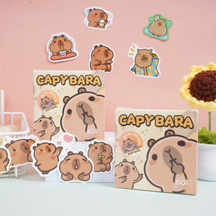 capybara kappi bala new sticker gift bag 63 non-repetitive creative cartoon cute cross-border foreign trade