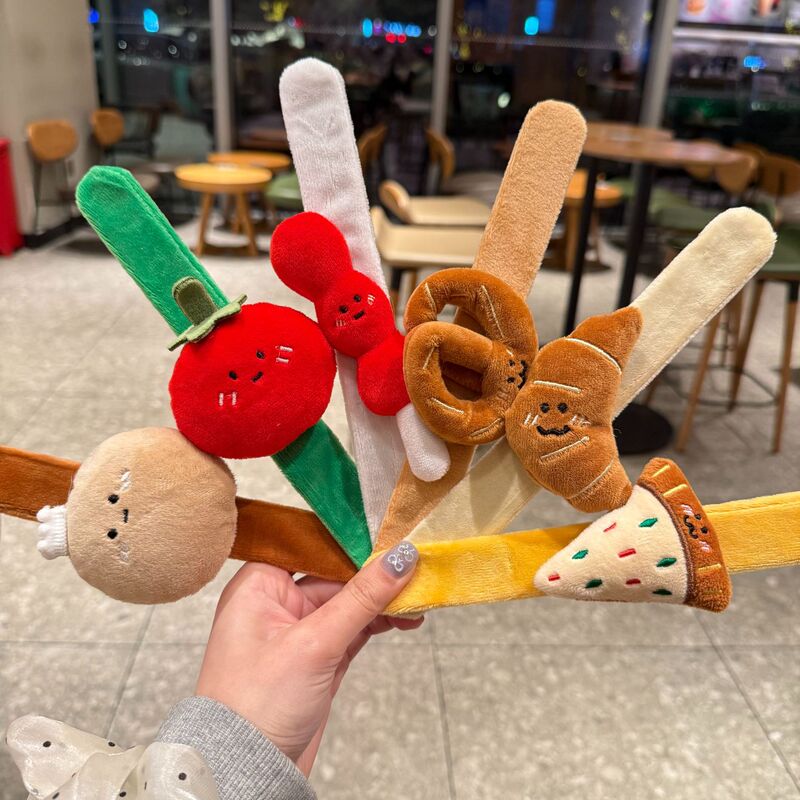 Miu Series Fun Plush Bread Doll Wristband Bracelet Vegetable Fruit Cartoon Watch Strap Gift