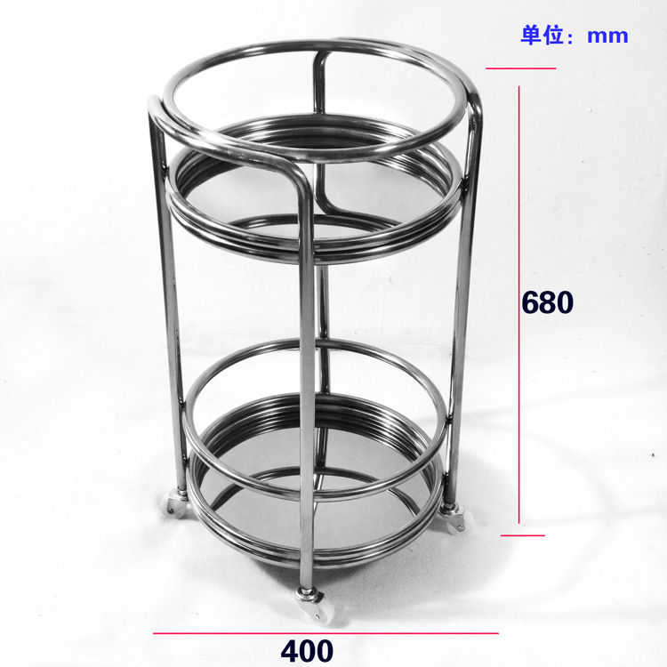 Fábrica directa coche de comedor móvil de doble servicio carro de bebida de acero inoxidable carro de bocadillos carro bar 4S tienda de té